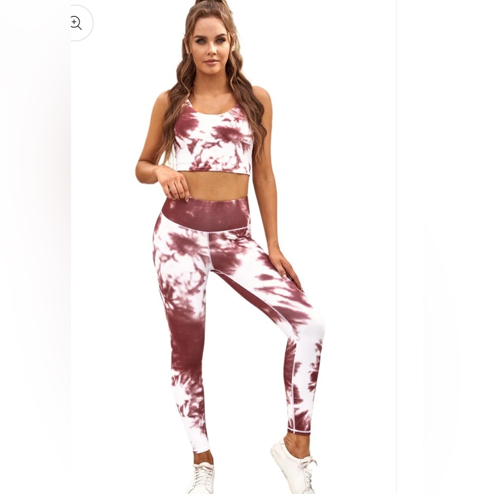 Sweet Southern Drip Purple Tie-dye Sport Tank & Leggings Set
